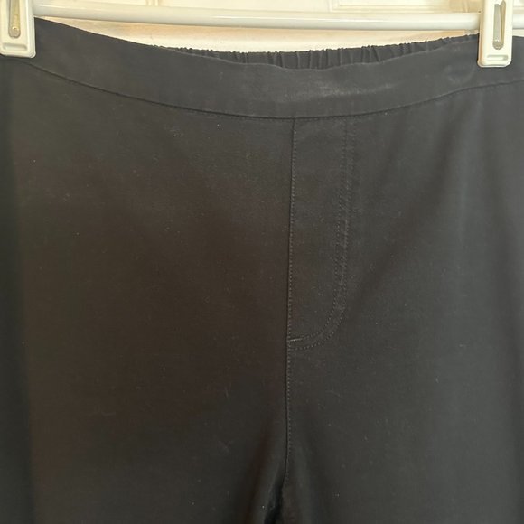 A255544‎ Black 12 Isaac Mizrahi Live! Regular 24/7 Stretch Pull-On Ankle Pants - Picture 2 of 4